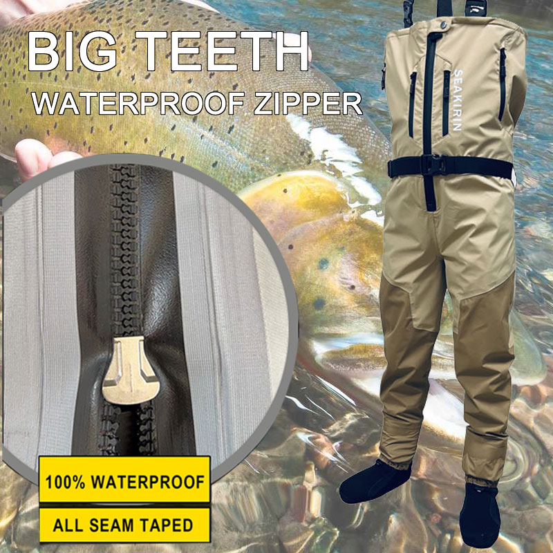 Fishing Waders Breathable - Wader Pancing Dada Gemuk Bersirkulasi Depan