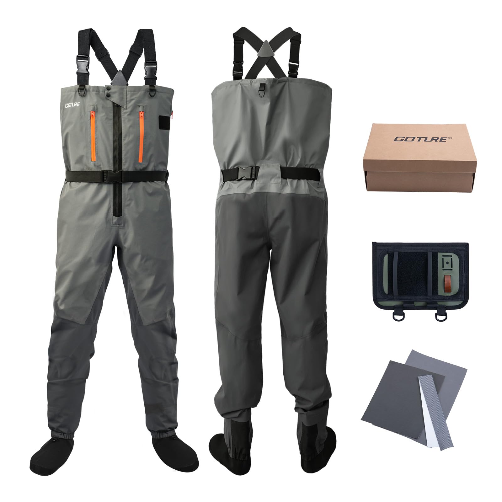 Goture 5 Lapis Tahan Air Meman - Fishing Waders Breathable ulasan dan harga