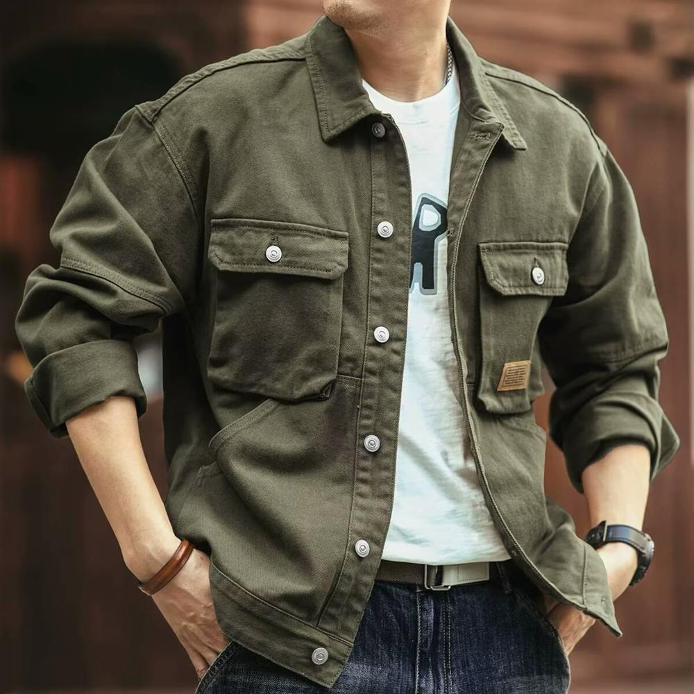 Jaket Denim Retro Amerika Pria - Hunting Outdoor Brand ulasan dan harga