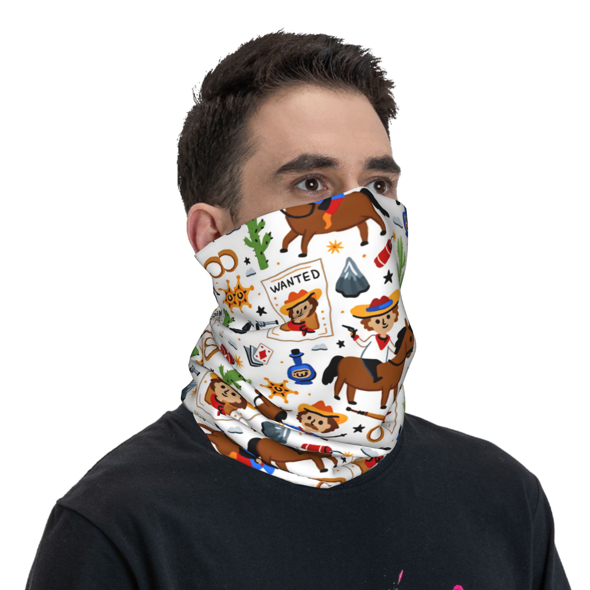 Masker Balaclava Koboi Barat A - Outdoor Hunting Prints ulasan dan harga