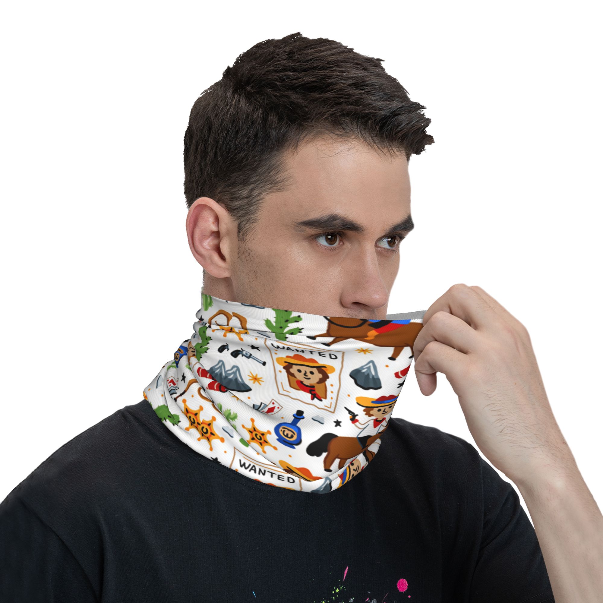 Masker Balaclava Koboi Barat A - Outdoor Hunting Prints ulasan dan harga