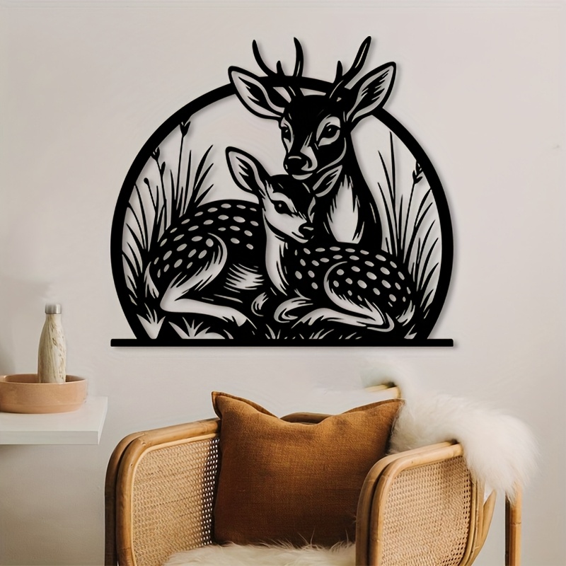 Seni Dinding Rusa Besi Rustic  - Hunting Outdoor Brand ulasan dan harga