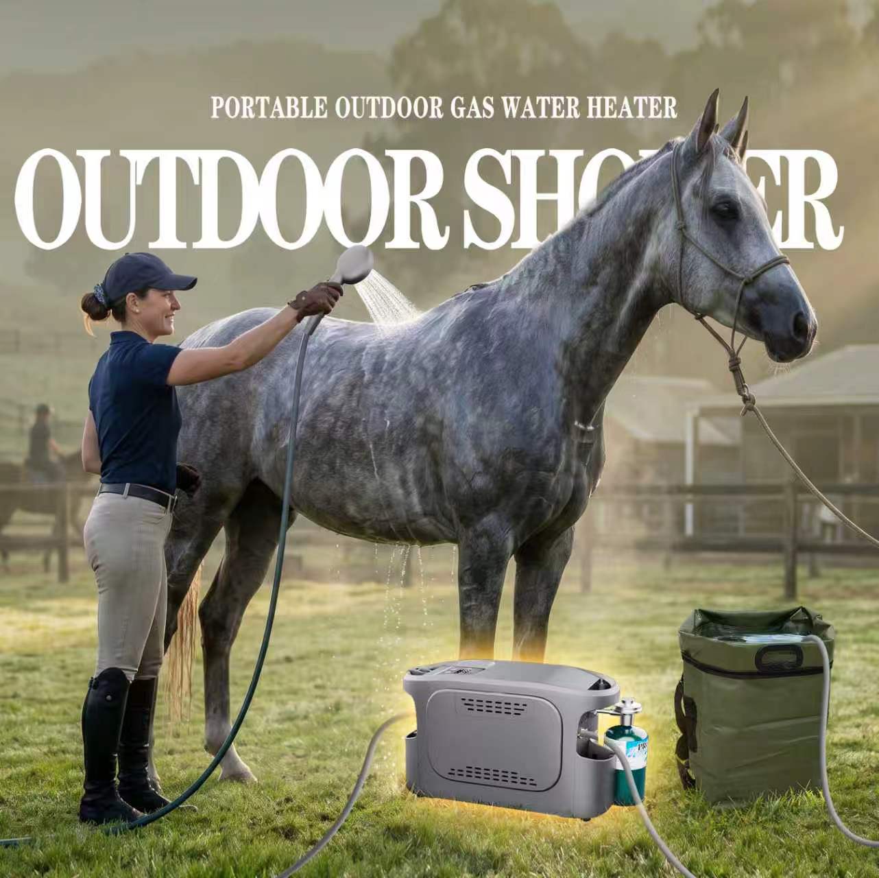 Pemanas Air Gas Shower Off-gri - Outdoor Hunting Heater ulasan dan harga